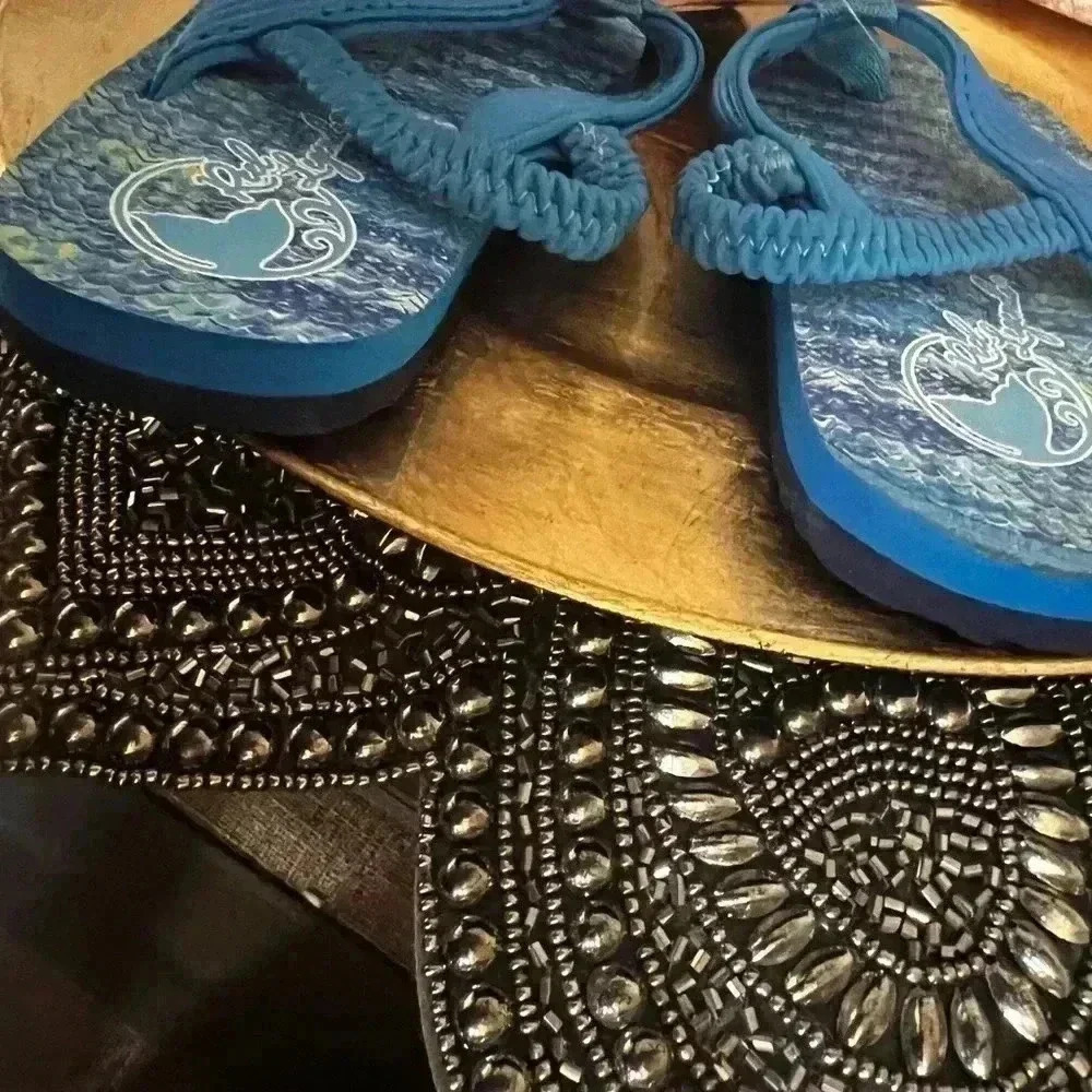 REEL LEGENDS TODDLER SIZE 8 FLIP FLOPS NWT - Picture 6 of 7
